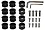 59001 | Surfstow SUPRAX Parts Kit - 12-Bolts, 3 Sizes of
