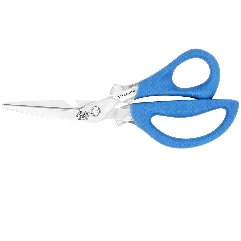 Cuda 18854 8in Titanium Bonded Detachable Marine Shears