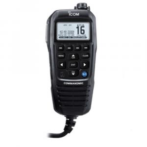 Icom HM195GB Commandmiciv8482; Wwhite Blacklit Lcd - Black