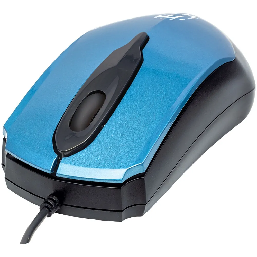 Manhattan 177801 (r)  Edge Optical Usb Mouse (blueblack)