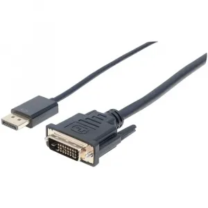 Manhattan 152143 Displayport To Dvi 24+1 Male Cable - 6ft