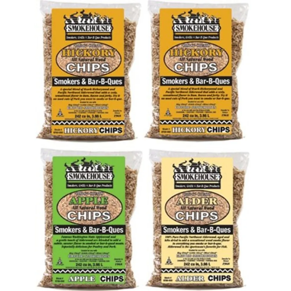 Smokehouse 9794-000-0000 Smokehouse Wood Chips 4 Pack Assortment