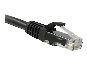 C6-BK-5-ENC | Enet 5FT CAT6 Molded Boot Black Ethernet