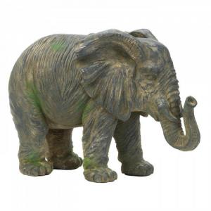 Accent 10017916 Stylish Weathered Iron Elephant Statue For Home Decor