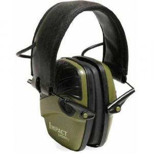 Howard R-01526 Impact Sport Electronic Ear Muffs-hunter Green