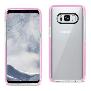 TPU13-S8EDGECLPK | Samsung REIKO Clear Pink TPU Case for