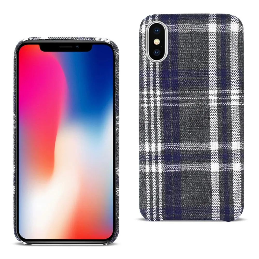 Apple DF02-IPHONEXBK Reiko Iphone X Checked Fabric In Black