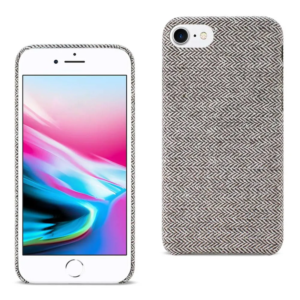 Apple DF01-IPHONE8DKGY Reiko Iphone 8 Herringbone Fabric In Dark Gray