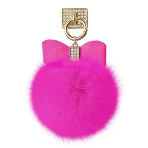 HLD12-HK | Fone Hot Pink Rhinestone PU Phone Holder with