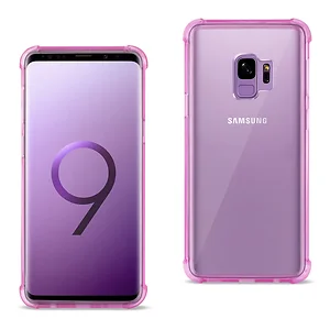 TPU09-SAMS9CLHPK | Samsung Clear Hot Pink Bumper Case for