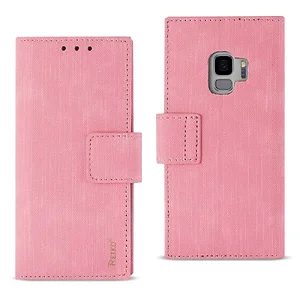 FC28-SAMS9PK | Samsung Reiko Galaxy S9 3-in-1 Pink Wallet