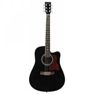 Spectrum AIL-128 Ail-128 Full Size Cutaway Acoustic Guitar Pack - Blac