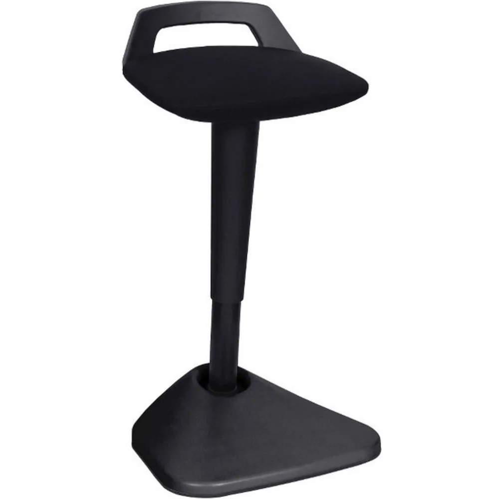 Lorell LLR42168 Backless Pivot Chair With Swivel - Black