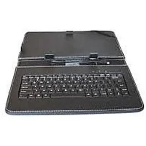 Linsay BLACKK-10-Inch Leather Keyboard Case - Black