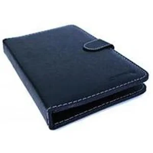 Linsay BLACKK-7-Inch Leather Keyboard Case - Black Stylish