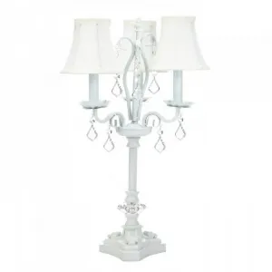 Gallery 10018396 White Chandelier Table Lamp