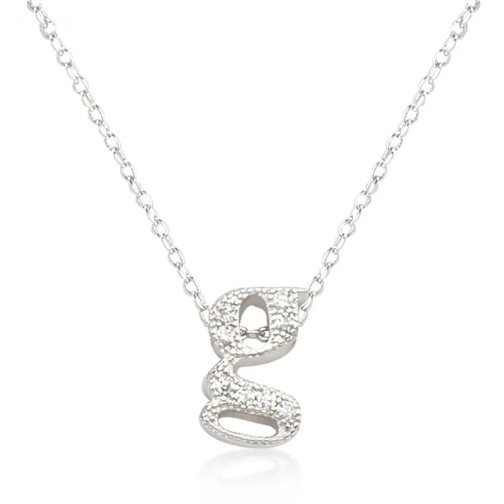 Icon J4806 Micro-pave Initial G Pendant P11408r-c01-g