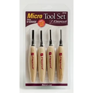 MT500 | Flexcut Deep U-Gouge Micro Tool Set - 5 Piece