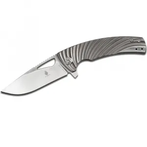 Kizer KI4484A1 Kizer Kyre 3.375 Flipper - Textured Ti - Satin Plain