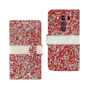 DFC02-LGV10RD | Lg Stylish Rhinestone Wallet Case for LG