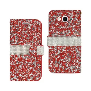 DFC02-SAMG530RD | Samsung Elegant Red Rhinestone Wallet
