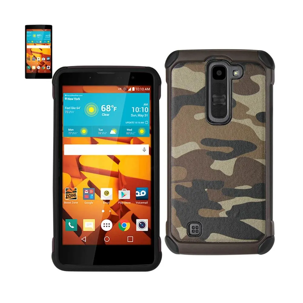 Lg DLPC07-LGVOLT2AMBR Reiko  Volt 2 Hybrid Leather Camouflage Case In 