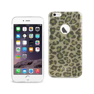 DTPU02-IPH6PLSLPGD | Apple Leopard Gold Shimmer Hybrid Case