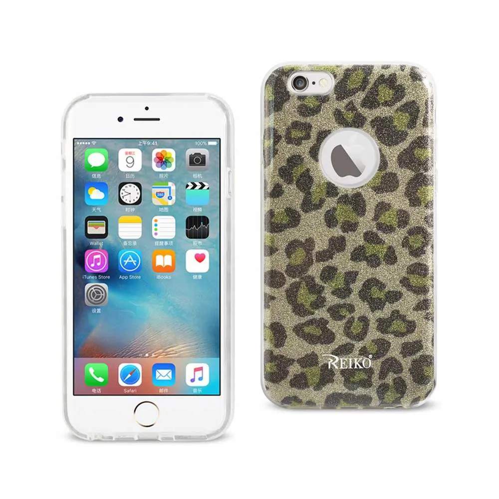 Apple DTPU02-IPHONE6LPGD Reiko Iphone 6 6s Shine Glitter Shimmer Leopa