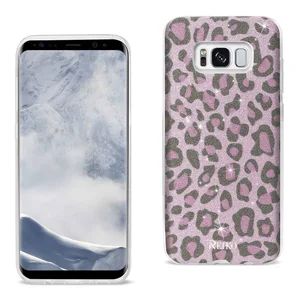 DTPU02-S8EDGELPPK | Samsung Reiko Glitter Leopard Hybrid