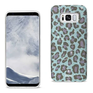 DTPU02-SAMS8LPBL | Samsung Glitter Leopard Hybrid Case for