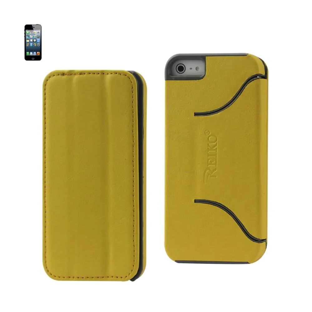 Apple FC04-IPHONE5HORSEYL Reiko Iphone 55sse Flip Folio Case With Stan