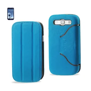 FC04-SAMI9300HORSEBL | Samsung Reiko Blue Flip Folio Case
