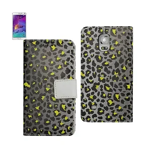 Samsung Leopard Print Wallet Case for Galaxy Note 4