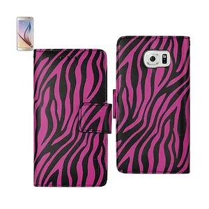 FC220-SAMS6ZBHPK | Samsung Hot Pink Zebra Print Wallet Case