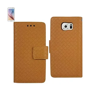 FC221-SAMS6BDYL | Samsung REIKO Yellow Braided Wallet Case