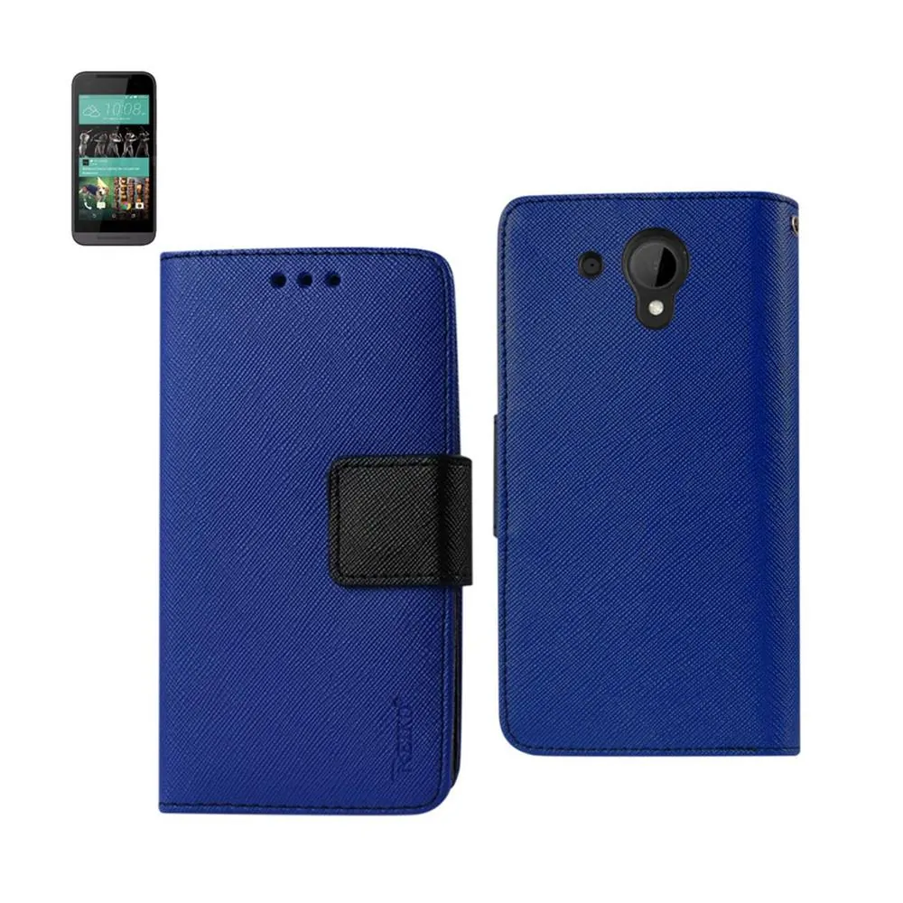 Htc FC22-HTC520NV Reiko 3-in-1 Wallet Case For  Desire 520 - Navy Blue