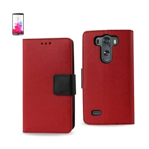 FC22-LGG3MINIRD | Lg REIKO LG G3 Mini 3-in-1 Wallet Case