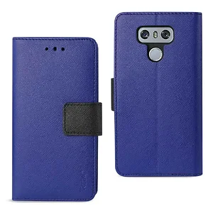 FC22-LGG6NV | Lg Reiko LG G6 Stylish 3-in-1 Wallet Case
