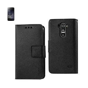 FC22-LGGFLEXBK | Lg REIKO LG G FLEX 3-IN-1 WALLET CASE