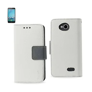 FC22-LGL90WH | Lg Stylish White 3-in-1 Wallet Case for LG
