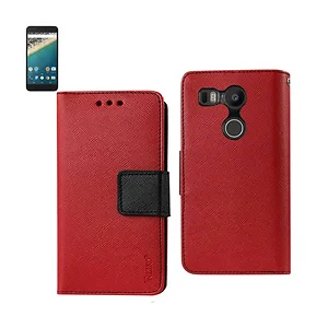 FC22-LGNEX5XRD | Lg Stylish Red Wallet Case for LG Nexus 5X