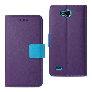 FC22-LGXP2PP | Lg Stylish Purple Wallet Case for LG X Power