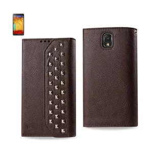 Samsung Stylish Brown Wallet Case for Galaxy Note 3