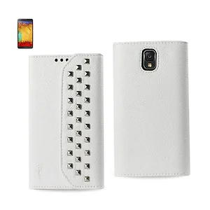 FC252-SAMNOTE3WH | Samsung Stylish White Wallet Case for