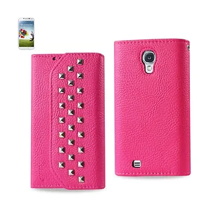 FC252-SAMS4HPK | Samsung Hot Pink Wallet Case for Galaxy S4