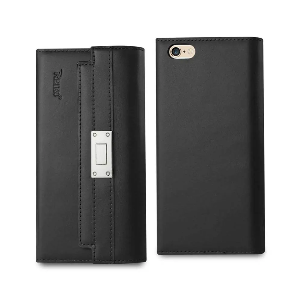 Apple GLFC04-IPH6PLSBK Reiko Iphone 6s Plus Genuine Leather Rfid Walle