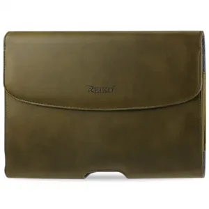 Apple HP102C-IPAD3PLARM Reiko Smooth Horizontal Leather Pouch In Army 