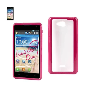 PP-LGMS870HPK | Lg REIKO LG Spirit 4G Hot Pink Frame Bumper