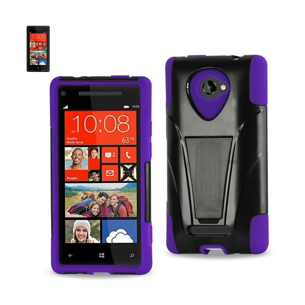 Htc SLCPC12-HTC8XBKPP Reiko  Windows Phone 8x Hybrid Heavy Duty Case W