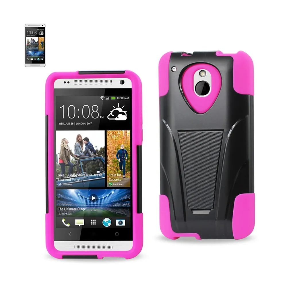 Htc SLCPC12-HTCM4HPKBK Reiko  One Mini M4 Hybrid Heavy Duty Case With 